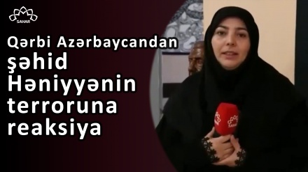 Qərbi Azərbaycan üzrə şəhidlər komitəsinin məsul şəxsi şəhid Həniyyənin terroruna münasibət bildirib