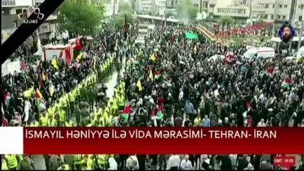 İSMAYIL HƏNİYYƏ İLƏ VİDA MƏRASİMİ - TEHRAN - İRAN