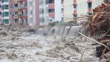 Li Dîlokê baraneke guj barî û kolan di bin avê da man