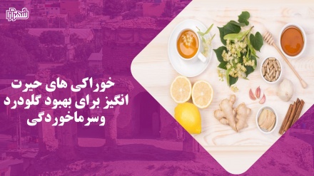   خوراکی های حیرت انگیز برای بهبود گلودرد وسرماخوردگی 