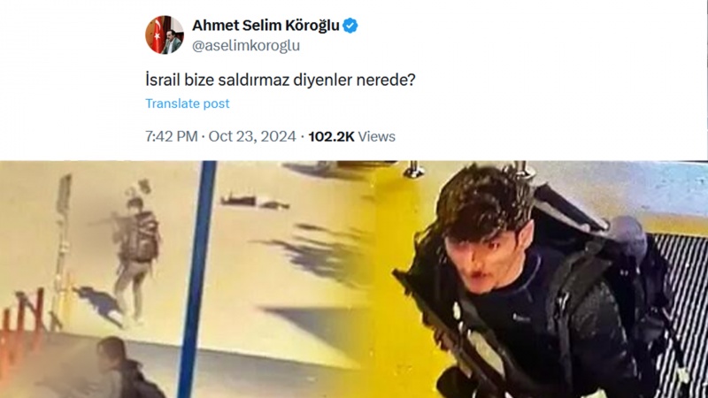 Ərdoğanın müşavirindən şok: Teraktı İsrail törədib...