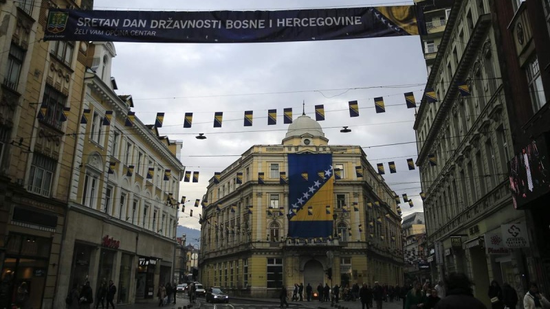 SARAJEVO U PRAZNIČNOM RUHU POVODOM DANA DRŽAVNOSTI BOSNE I HERCEGOVINE