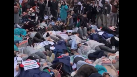 DEMONSTRACIJE ZDRAVSTVENIH RADNIKA U PARIZU U ZNAK PODRŠKE PALESTINCIMA U POJASU GAZE
