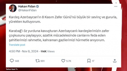 Türkiyə rəhbərlərinin etdiyi təbriklər diqqət çəkib