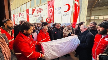 ورود بیست و یکمین قطار محموله کمک‌های بشردوستانه ترکیه به هرات