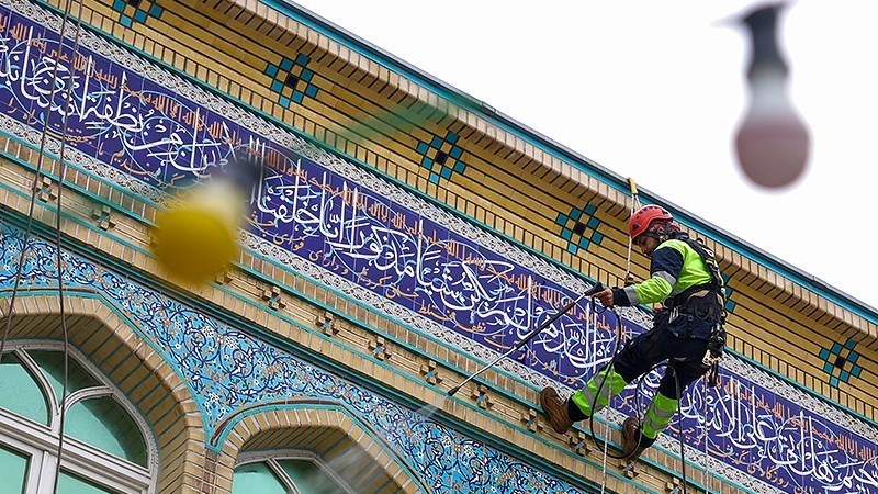 Jêbirina tep û toza mizgeftan di bere berê meha pîroz a Remezanê da - Tehran