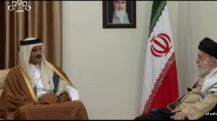 دیدار امیر قطر با رهبر انقلاب اسلامی ایران