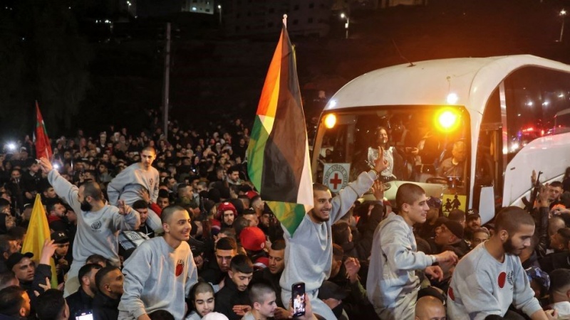 PUŠTANJE PALESTINSKIH ZATVORENIKA UZ NARODNI DOČEK