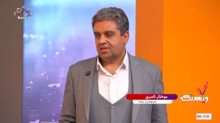 ناسیاربوون لەگەڵ موختار ناسری بەڕێوەبەری بیمە لە وێستگەی چوارشەممەدا
