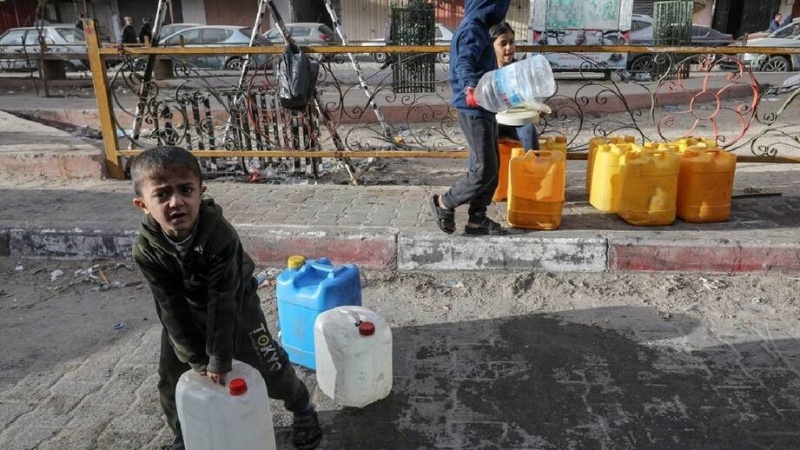 یونیسێف : سەتی ٩٠ ی دانیشتووانی غەززە ئاوی خواردنەوەیان دەس ناکەوێ