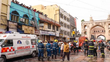 حیدرآباد میں بڑا حادثہ، تاریخی چارمینار کے پاس لگی آگ میں 16 افراد کی موت