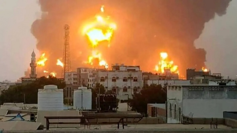 7 êrişên balafirên cengê yên amerîkî ser parêzgeha El Cewf ya Yemenê