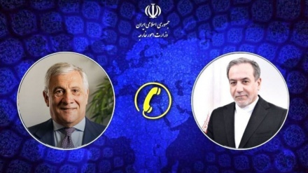 ایران اور اٹلی کے وزرائے خارجہ کی ٹیلی فونی گفتگو 