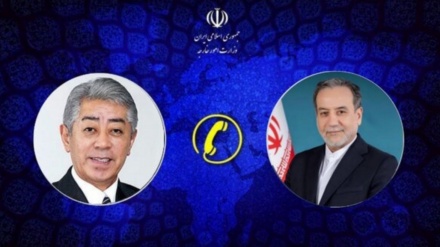 ایران اور جاپان کے وزرائے خارجہ کی ٹیلی فونی گفتگو 