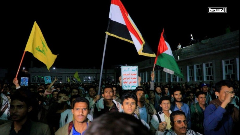 خۆشحاڵی گەلی یەمەن لە هێزمەندیی وەڵامدانەوەی ئێران بە ڕژێمی زایۆنی