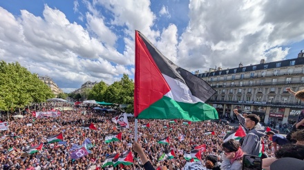 خۆپیشاندانی جەماوەری پشتیوانانی غەززە لە پاریس