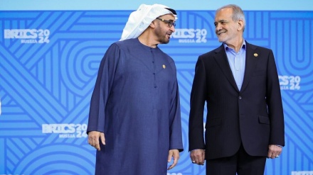 شیخ محمد بن زاید سره د پزشکیان ټلیفوني خبرې 