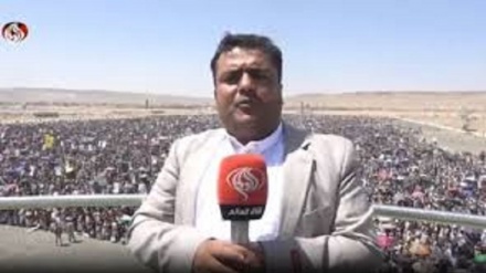  ڕێپێوانی یەمەنیەکان لە دژی دەستدرێژی زایۆنیەکان بۆ سەر ئێران وپشتیوانی کردن لە غەززە