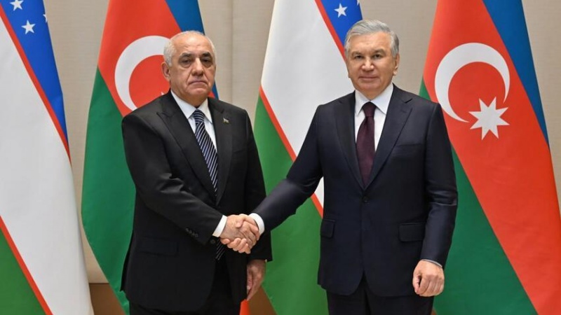 Əli Əsədov Özbəkistan prezidentilə görüşüb