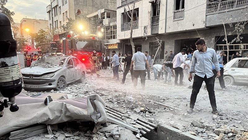 Êrîşa Rejîma Siyonîst ser hin navçeyên Tehranê