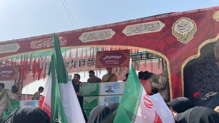 حضور همدلانه مهاجران افغانستانی در آئین تشییع شهدای اقتدار ملی در تهران