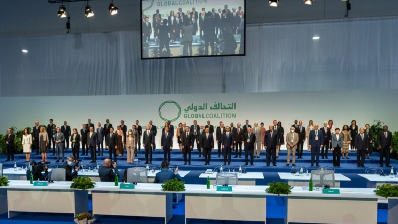 تاوتوێ کردنی هەڕەشەکانی داعش لە سوریا لە کۆبوونەوەی هاوپەیمانی نێودەوڵەتی لە مەدرید