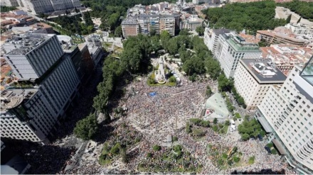 DESETINE HILJADA LJUDI U MADRIDU PROSVJEDOVALO PROTIV VLADE ŠPANIJE