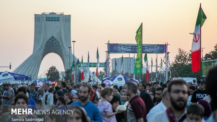 دس کلومیٹر غدیری دسترخوان، شاندار عوامی ریلی