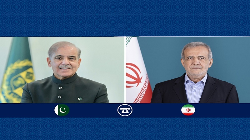 پاکستان کے وزیراعظم شہباز شریف اور ایران کے صدر کے درمیان ٹیلی فون پر رابطہ