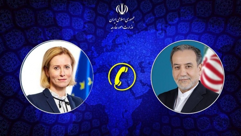 ایران کے وزیر خارجہ اور یورپی یونین کی خارجہ پالیسی کی سربراہ کی ٹیلی فونی گفتگو 