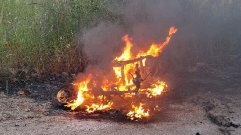 هێرشی فڕۆکەی بێ فڕۆکەوانی ڕژێمی داگیرکەر بۆ سەر ماتۆڕسکیلێک لە باشووری لوبنان 
