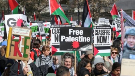 فرانس اور ڈنمارک میں فلسطین کے حق میں زبردست مظاہرے