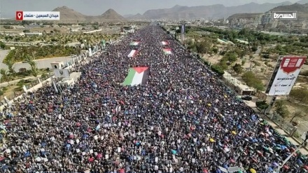 بەیاننامەی کۆتایی ڕێپێوانی بەملوێنان یەمەنی بۆ داکۆکی لە غەززە