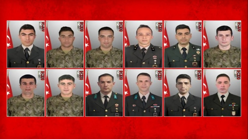 İraqda 12 Türkiyə hərbçisi həlak olub