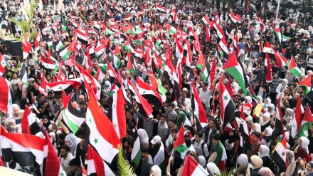 د سپینې ماڼۍ مخته د فلسطین د ملاتړو لاریون 