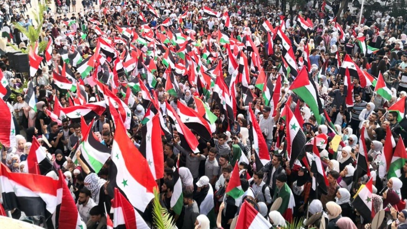 د سپینې ماڼۍ مخته د فلسطین د ملاتړو لاریون 