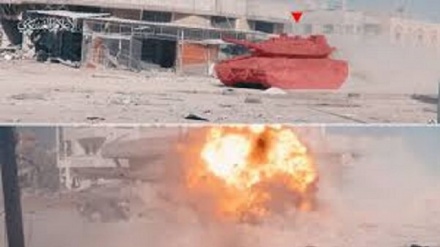 دیکھتے ہی دیکھتے ایک اور اسرائیلی ٹینک ہوا میں آڑ گیا، پوری کاروائی کی ویڈیو جاری+ ویڈیو