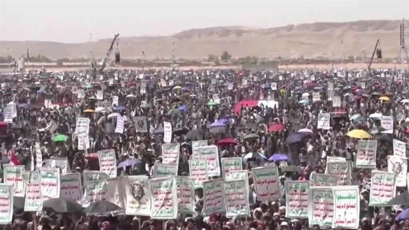 خۆپیشاندانی خەڵکی یەمەن بۆ داکۆکی لە غەززە