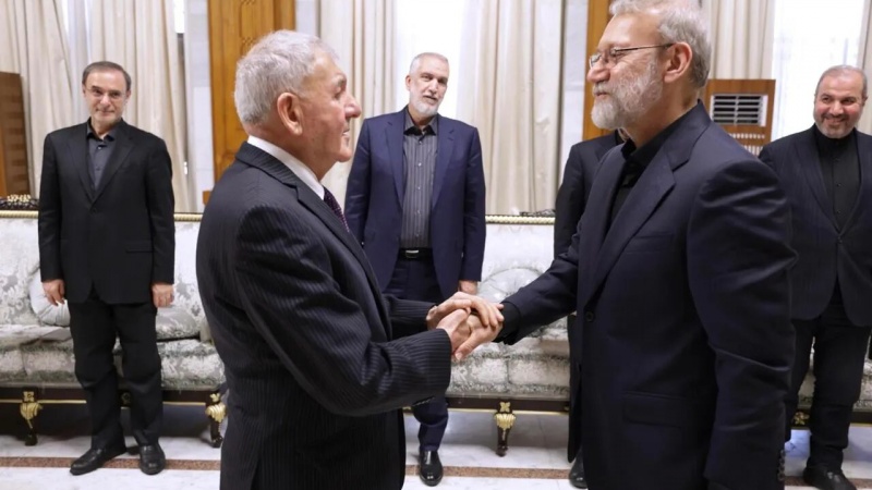 دیداری سکرتێری ئەنجوومەنی ئاسایشی نیشتمانی ئێران لەگەڵ ڕێبەرانی عێراق