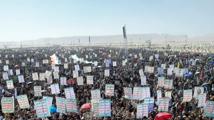 خۆپیشاندانی خەڵکی یەمەن بۆ پشتیوانی لە غەززە و شەرمەزارکردنی لێدوانەکانی ئەم دواییەی نەتانیاهۆ