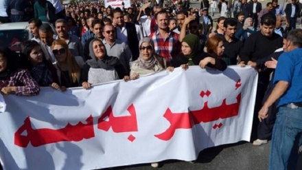 Piştgirîya Tevgera Helwesta Niştîmanî ji xwenîşandana wanebêj û karmendan