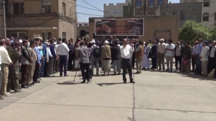 هاودەنگیی فەرمانبەرانی وەزارەتی تەندرووستیی یەمەن لەگەڵ پزشکانی غەززە