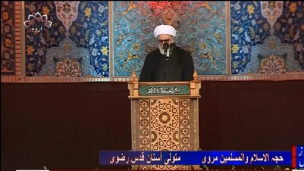 مشہد مقدس ، امام رضا علیہ السلام کے روضے میں خطبہ خوانی کی تقریب +ويڈیو