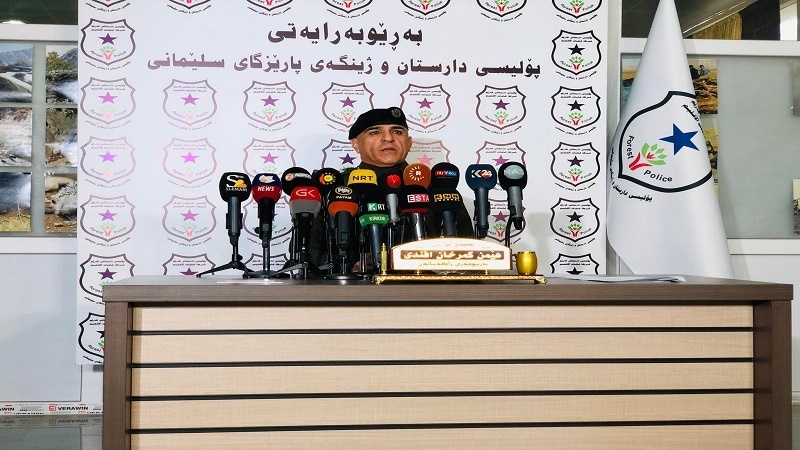 پۆلیسی دارستانی سلێمانی: ئاگرەکەی پێنجوێن بەردەوامە و برینداری هەیە، کەسێکیش دەستگیرکرا