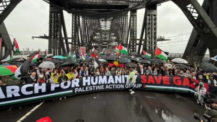 آسٹریلیا: فلسطینیوں کی حمایت میں لاکھوں شہری سڑکوں پر