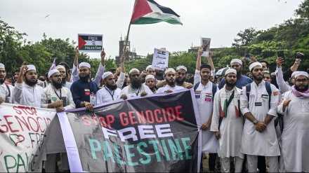 ہندوستان: ممبئی میں فلسطین کی حمایت ميں مظاہرہ 