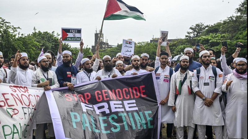ہندوستان: ممبئی میں فلسطین کی حمایت ميں مظاہرہ 