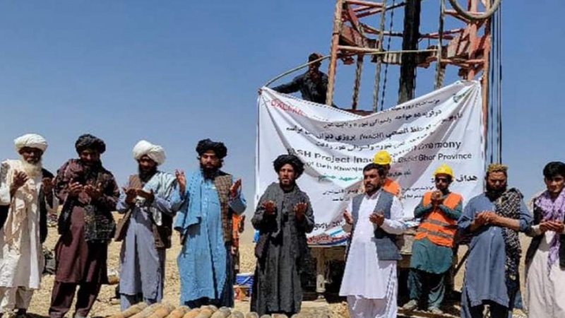 شروع ساخت ۲ شبکه آبرسانی در غور با هزینه بیش از ۱۳ میلیون افغانی