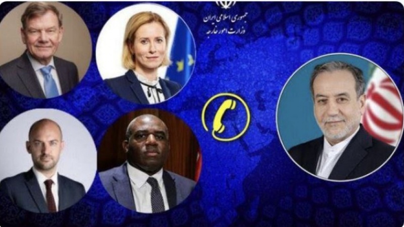 تین یورپی ملکوں کے وزرائے خارجہ کی عباس عراقچی سے ٹیلی فونی گفتگو