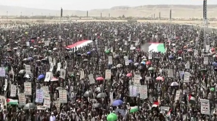 Gelê Yemenê bi xwenîşandanê piştgirî da Xezzeyê